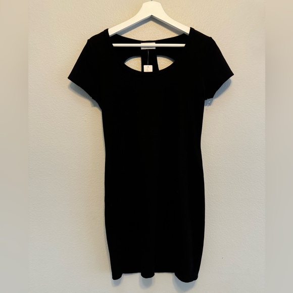 New With Tags Anthropologie T.La Layered Harness Cutout Dress in Black. Size S. - Picture 3 of 6